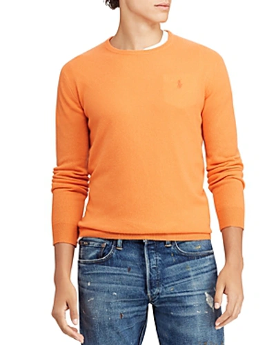 Shop Polo Ralph Lauren Cashmere Crewneck Sweater In Orange