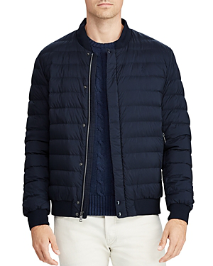 polo ralph lauren packable down baseball jacket