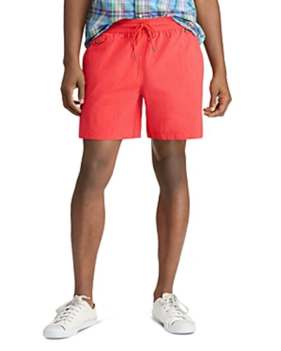 Shop Polo Ralph Lauren Explorer Swim Shorts In Red