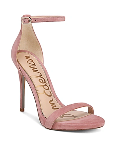Shop Sam Edelman Women's Ariella Suede High-heel Sandals In Light Misty Rose