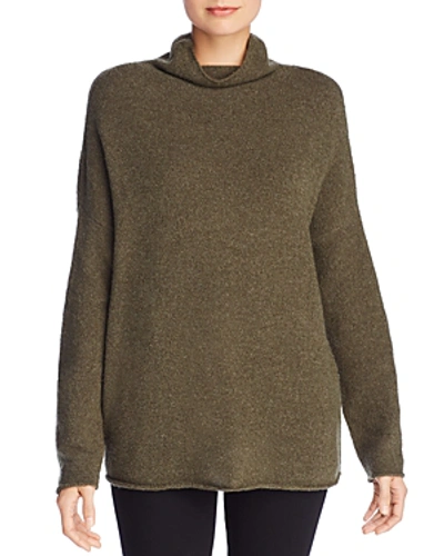 Shop French Connection Funnel-neck Sweater In Dark Olive