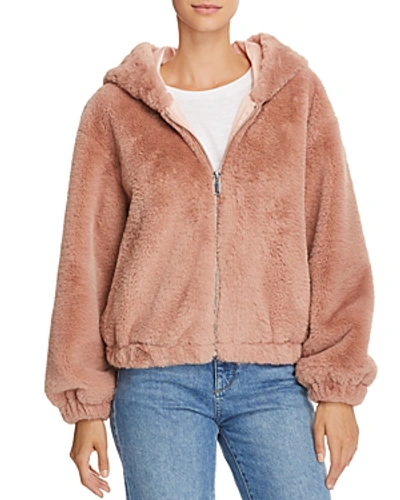 Arabella faux fur sales hooded jacket
