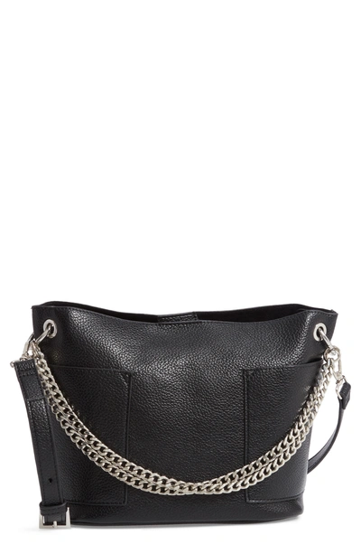 Shop Steve Madden Bettie Faux Leather Bucket Bag - Black In Black/ Multi