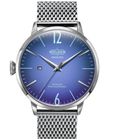 Shop Welder Men's Stainless Steel Mesh Bracelet Watch 45mm
