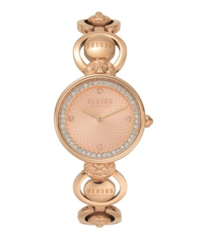 Shop Versus Women's Victoria Harbour Rose Gold-tone Stainless Steel Bracelet Watch 34mm
