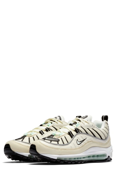 Shop Nike Air Max 98 Running Shoe In Sail/ Igloo/ Fossil/ Silver