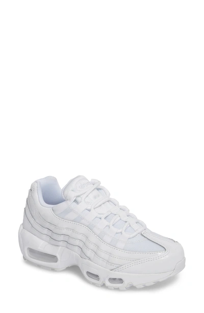 Shop Nike Air Max 95 Running Shoe In White/ White/ White