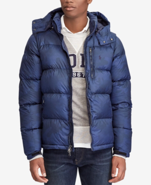 polo aviator navy jacket