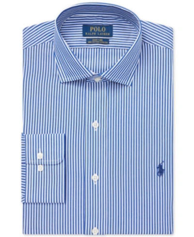 Shop Polo Ralph Lauren Men's Classic Fit Cotton Dress Shirt In Blue