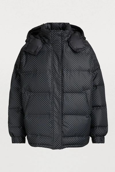 Shop Ganni Foxworth Puffer Coat In Black