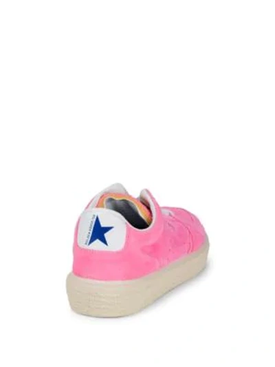 Shop Golden Goose Tenth Star Suede Low-top Sneakers In Pink Oxford