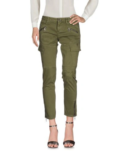 Shop Guess Casual Pants In Military Green