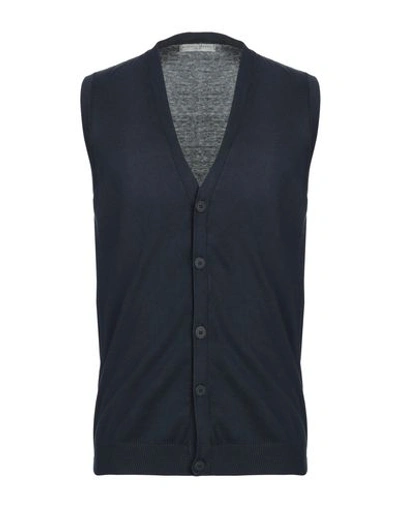 Shop Daniele Fiesoli Cardigan In Slate Blue