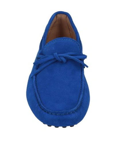 Shop Tod's Loafers In Bright Blue