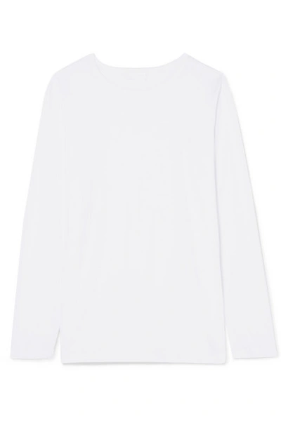 Shop Handvaerk Cotton-jersey Top In White
