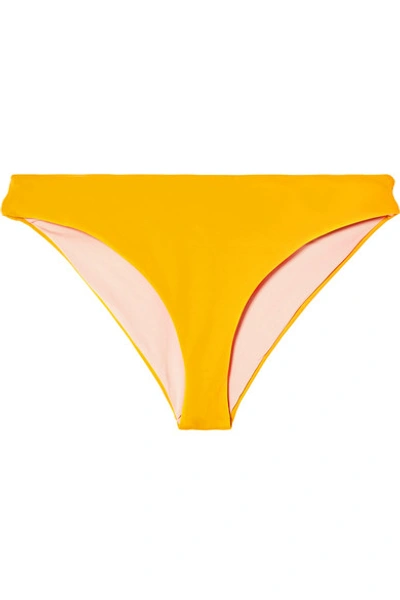 Shop Johanna Ortiz Hello Sunshine Bikini Briefs In Marigold