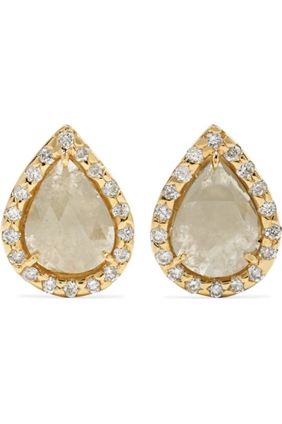 Shop Kimberly Mcdonald 18-karat Gold Diamond Earrings