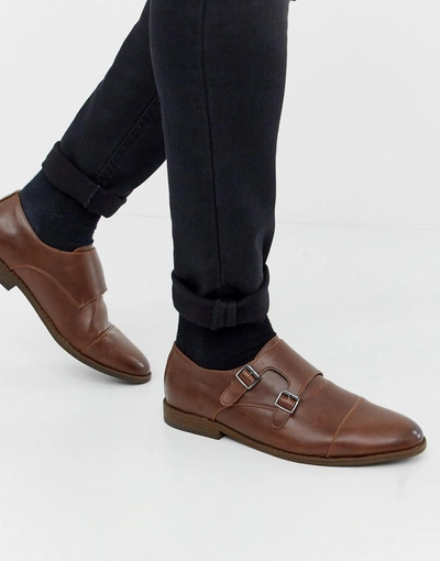 Shop New Look Monk Strap Shoes In Brown - Brown