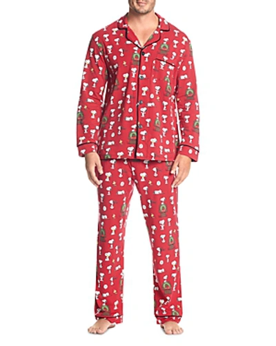 Shop Bedhead Printed Pajama Set In Snoopys Holiday