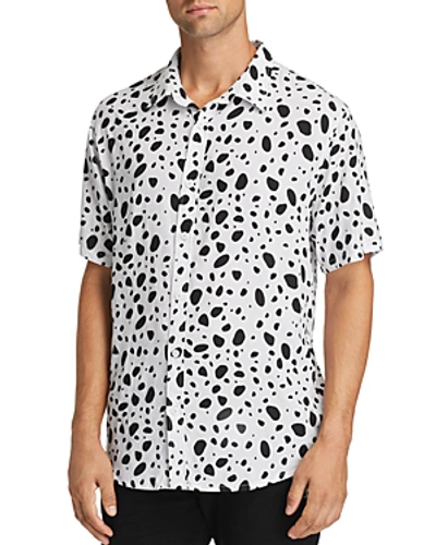 Shop Nana Judy X Disney Verve Short-sleeve Dalmatian-print Regular Fit Shirt In White