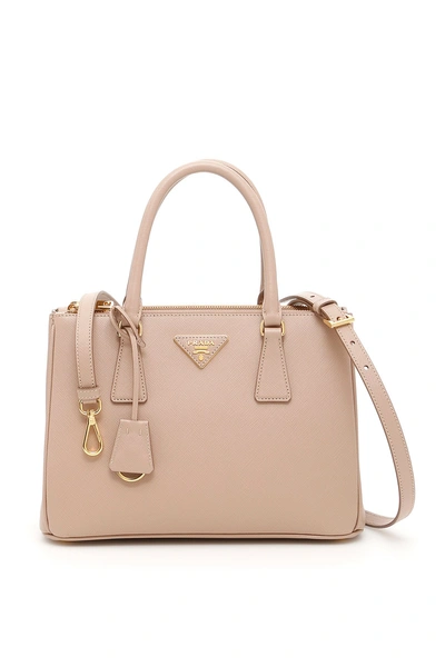 Shop Prada Medium Galleria Tote Bag In Pink