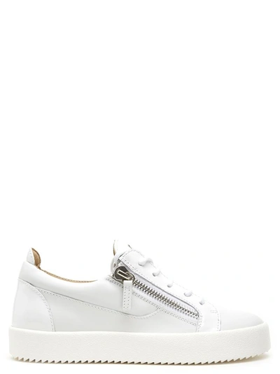 Shop Giuseppe Zanotti Design Nicki Sneakers In White