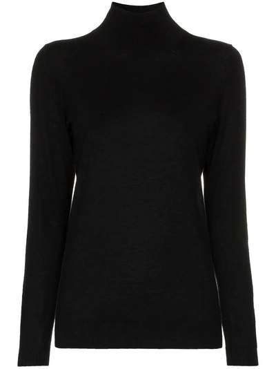 Shop Burberry Kaipo Cashmere Knitted Jumper - Black
