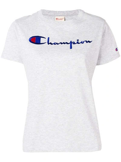 CHAMPION LOGO T-SHIRT - 灰色