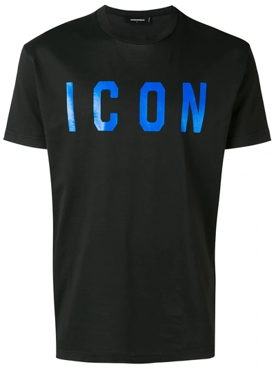 Shop Dsquared2 Icon T-shirt - Black
