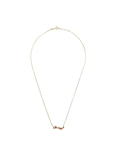 Shop Aliita 9kt Gold Swimmer Pendant Necklace