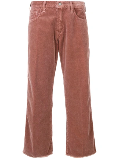 Shop Massimo Alba Cropped Trousers - Pink