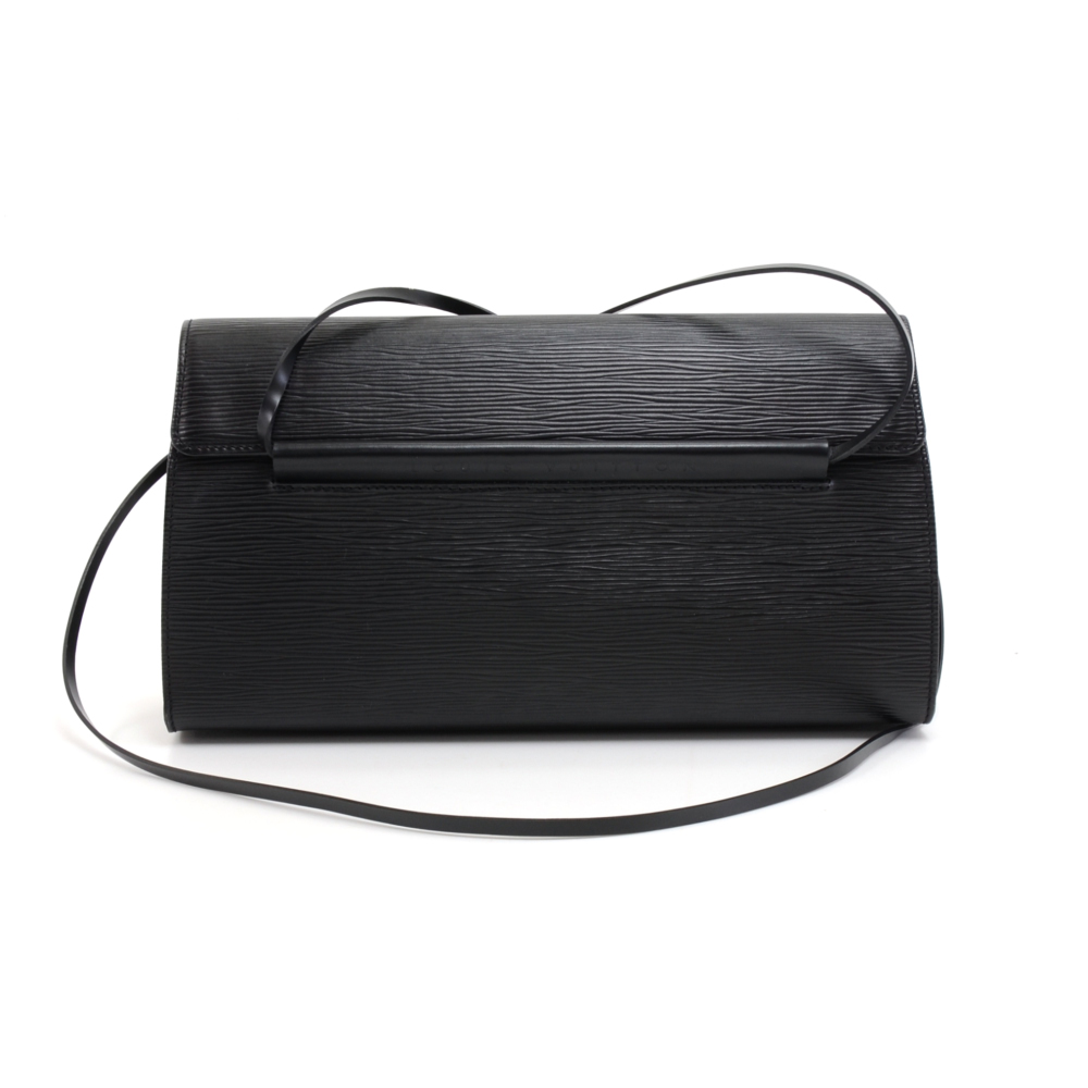 louis vuitton black leather shoulder bag