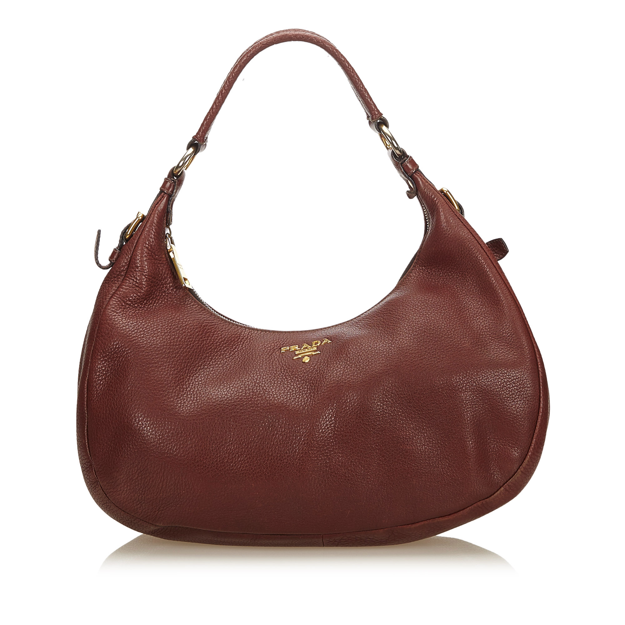 prada leather hobo bag