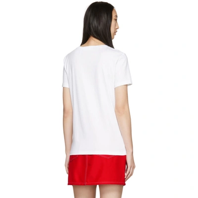 Shop Helmut Lang Ssense Exclusive White Logo Baby T-shirt In Wht/blk