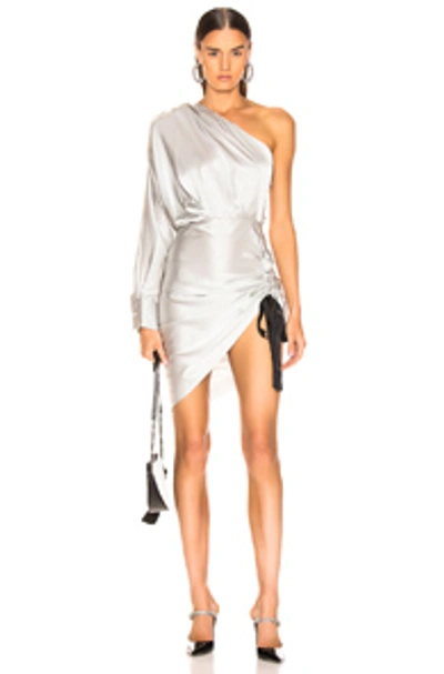 Shop Retroféte Neva Dress In Silver