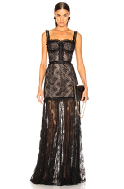 Shop Alexis Kieran Dress In Black Lace