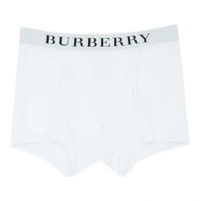 Shop Burberry White Truro Boxers In Achxe White