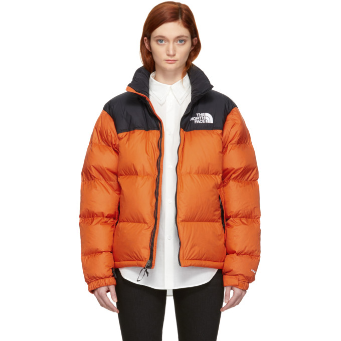 the north face 1996 retro nuptse jacket orange