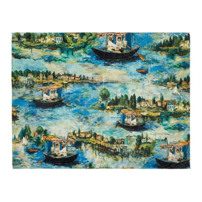 Shop Off-white Multicolor Lake Beach Towel In All Over