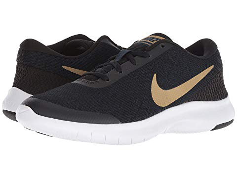 nike flex black and gold