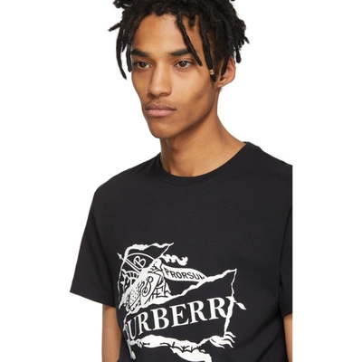Shop Burberry Black Cruise T-shirt