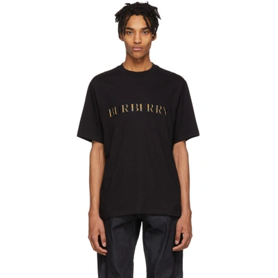 Shop Burberry Black Sabeto T-shirt In P83495black