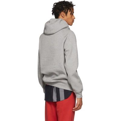 Shop Burberry Grey Clarke Hoodie In Abyqiplgrym