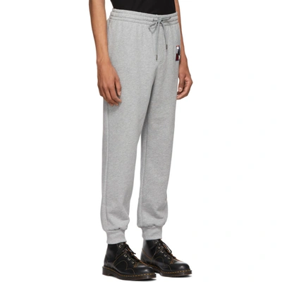 Shop Burberry Grey Chequer Ekd Munley Track Pants In Abngpgrymel