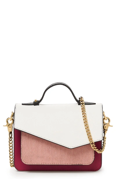 Shop Botkier Mini Cobble Hill Calfskin Leather Crossbody Bag - Pink In Pink Haircalf