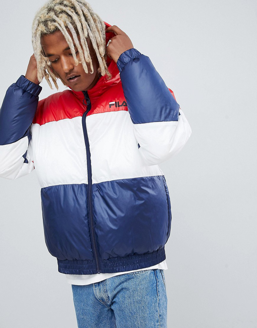 fila blue puffer jacket