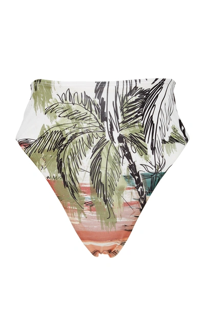 Shop Água De Coco High Waisted Bikini Bottoms In Floral