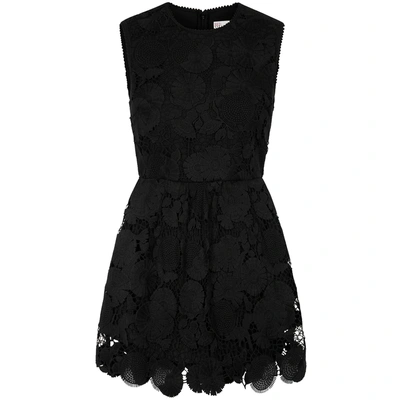 Shop Red Valentino Black Guipure Lace Playsuit