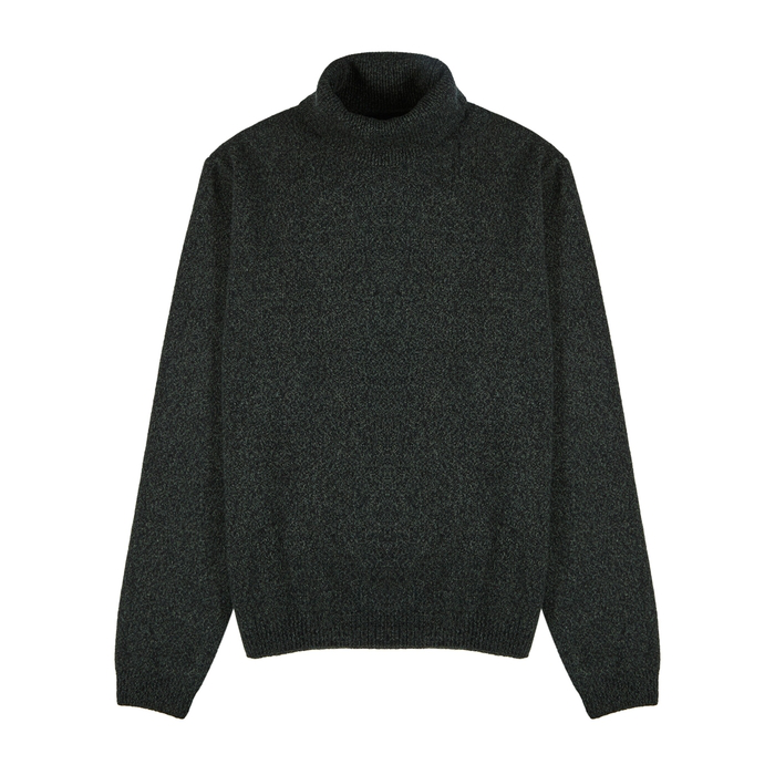 Norse Projects Sigfred Roll-neck Wool Jumper In Green | ModeSens