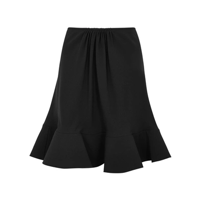 Shop Chloé Black Ruffle-hem Skirt